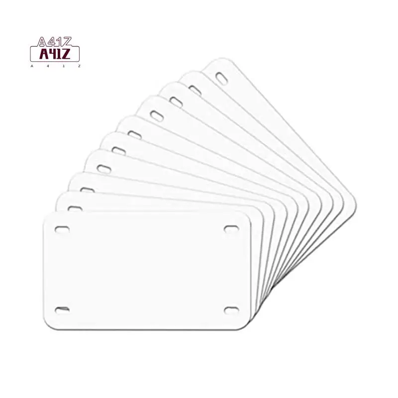 A41Z-10 Pack Sublimation License Plate Blanks,Heat Thermal Transfer DIY Picture,Aluminum License Plate Tag
A41Z-10 Pack Sublimation License Plate Blanks,Heat Thermal Transfer DIY Picture,Aluminum License Plate Tag