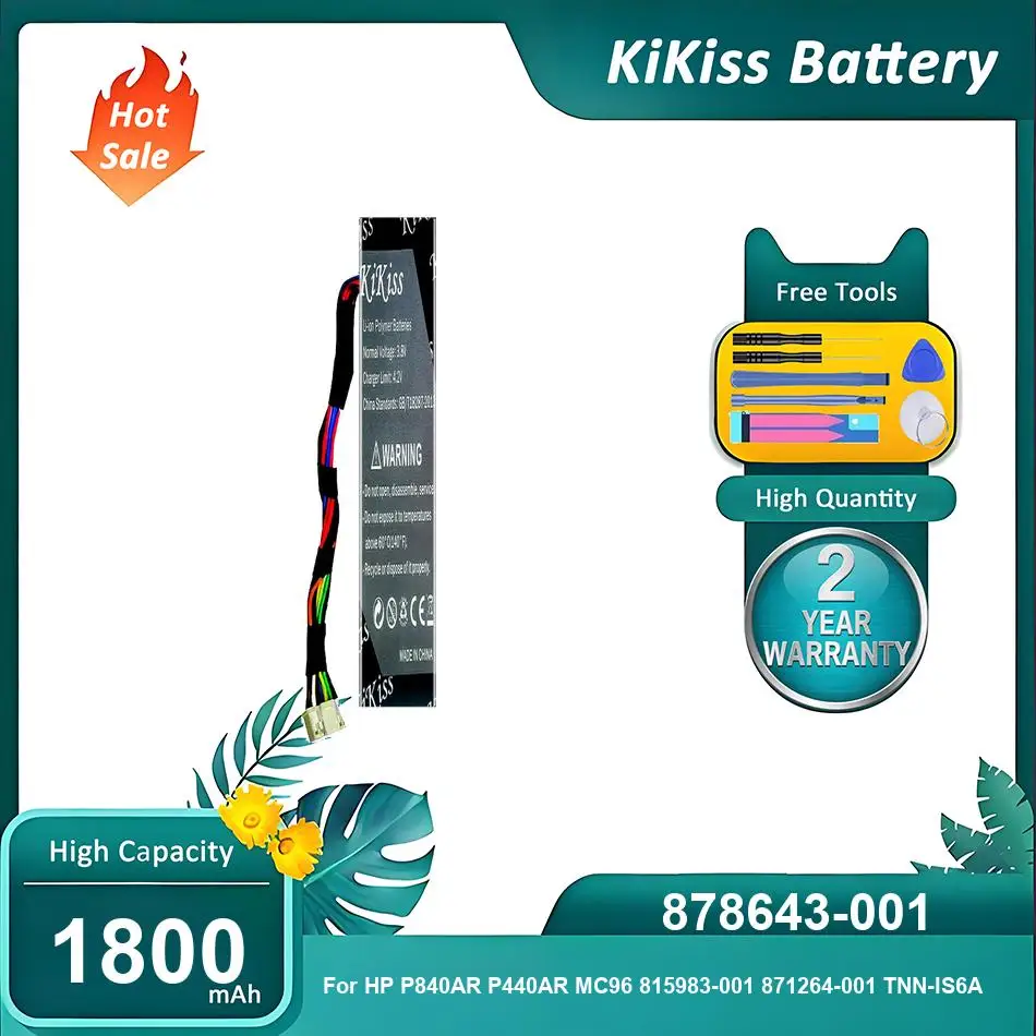 KiKiss Battery For HP P840AR P440AR MC96 815983-001 871264-001 TNN-IS6A,878643-001,1800mAh
KiKiss Battery For HP P840AR P440AR MC96 815983-001 871264-001 TNN-IS6A,878643-001,1800mAh