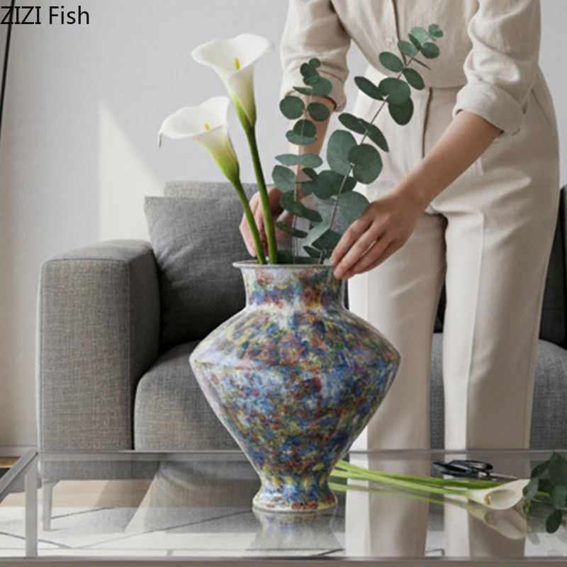 Art Painted Ceramic Vase Table Decoration Artificial Flower Decorative Flowers Arrangement Floral Vases Room Aesthetic Decor
Art Painted Ceramic Vase Table Decoration Artificial Flower Decorative Flowers Arrangement Floral Vases Room Aesthetic Decor