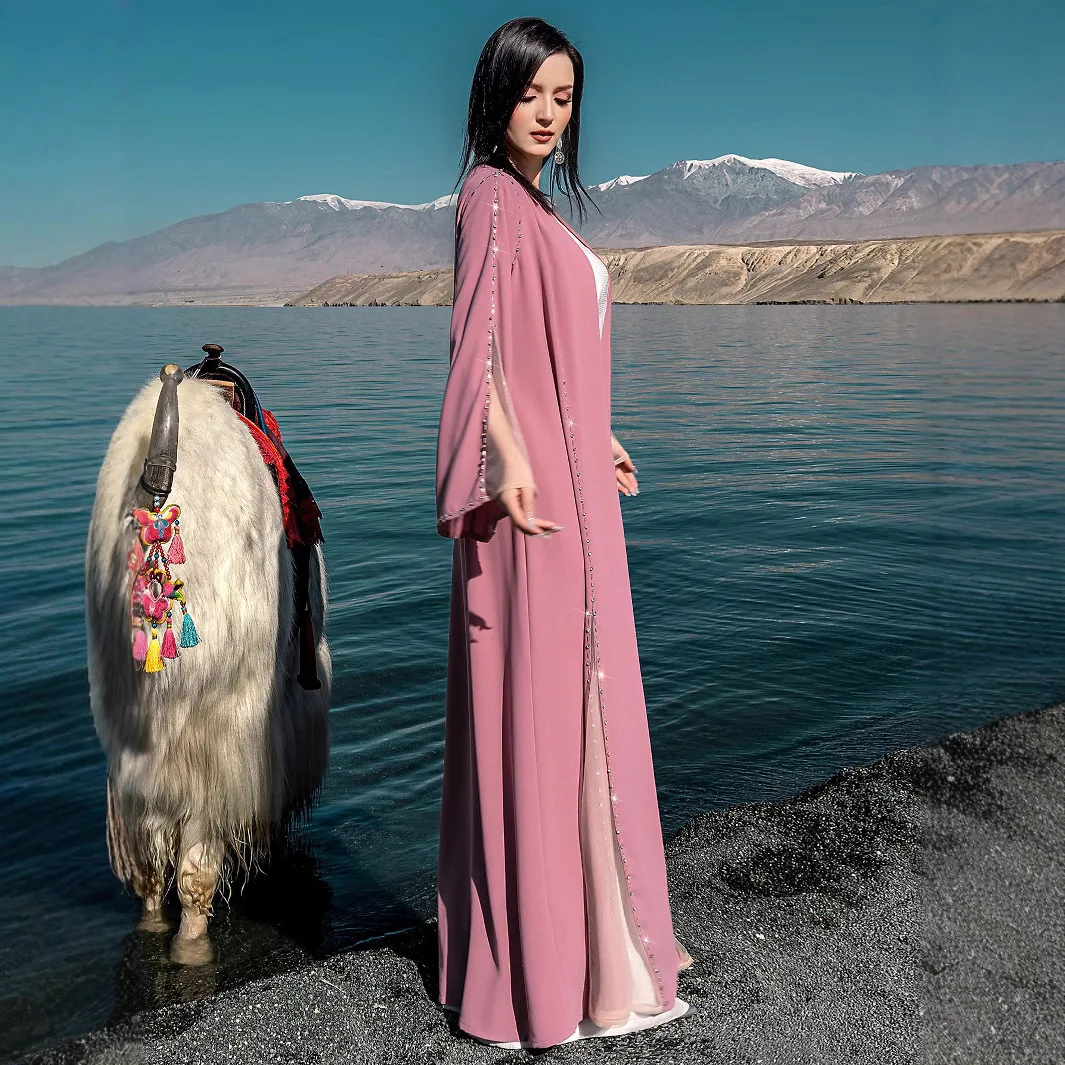 Dubai Diamonds Beads Open Abaya Kimono Cardigan for Women Muslim Dress Turkey Kaftan Kebaya Party Dresses Islamic Clothing Gown
Dubai Diamonds Beads Open Abaya Kimono Cardigan for Women Muslim Dress Turkey Kaftan Kebaya Party Dresses Islamic Clothing Gown
