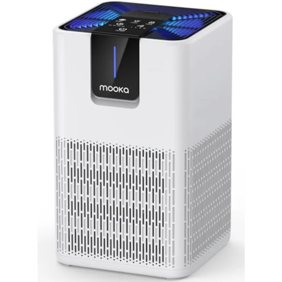 Air Purifiers for Home Large Room 1250 Ft, H13 HEPA Filter, White, Ultra-Quiet 15dB Sleep Mode for Bedroom Office Living Room
Air Purifiers for Home Large Room 1250 Ft, H13 HEPA Filter, White, Ultra-Quiet 15dB Sleep Mode for Bedroom Office Living Room