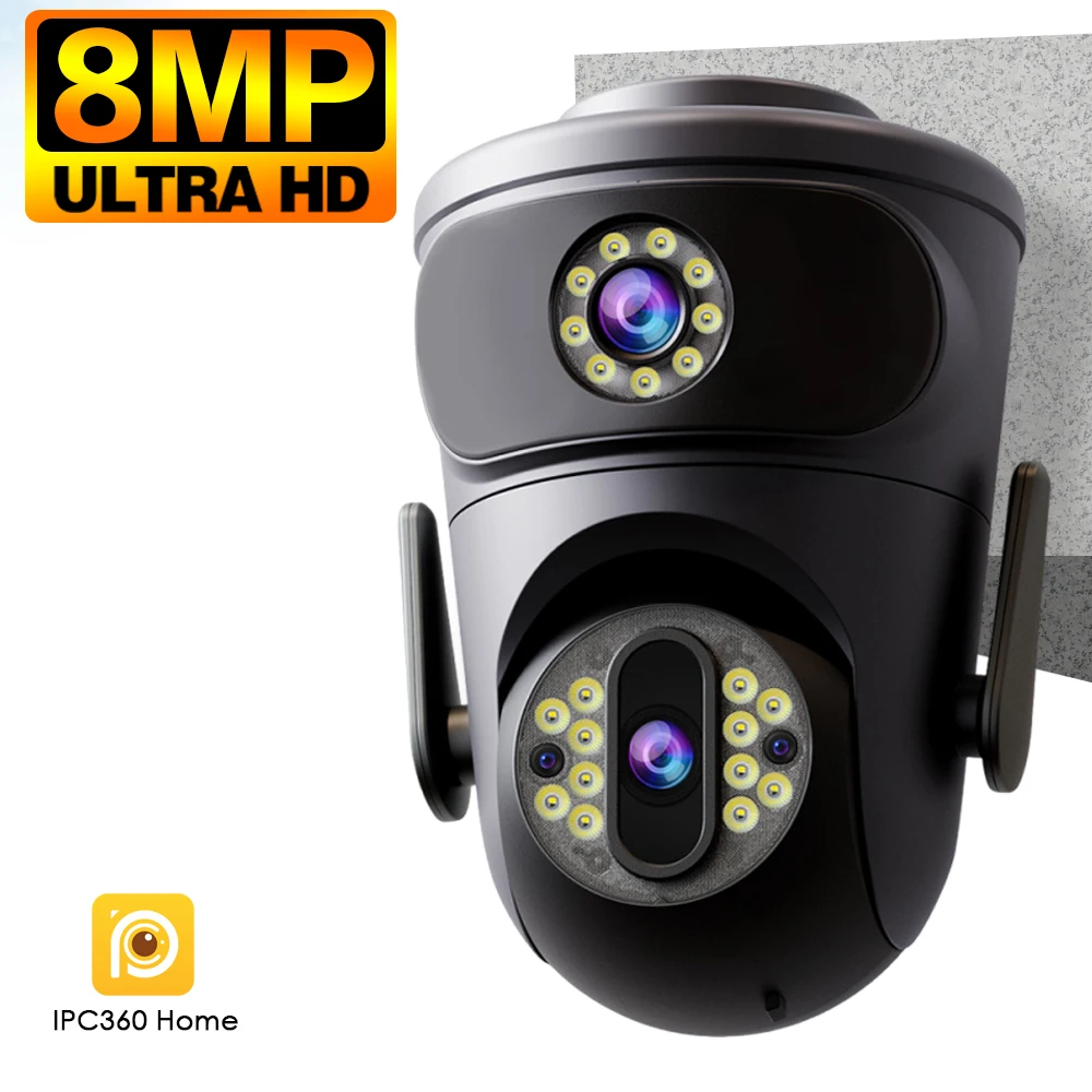 Камера наблюдения Wi-Fi, уличная 8MP 4K, двойной объектив, беспроводные IP-камеры безопасности, PTZ, автоматическое отслеживание, умный дом, Wi-Fi, видеонаблюдение IPC360
Камера наблюдения Wi-Fi, уличная 8MP 4K, двойной объектив, беспроводные IP-камеры безопасности, PTZ, автоматическое отслеживание, умный дом, Wi-Fi, видеонаблюдение IPC360