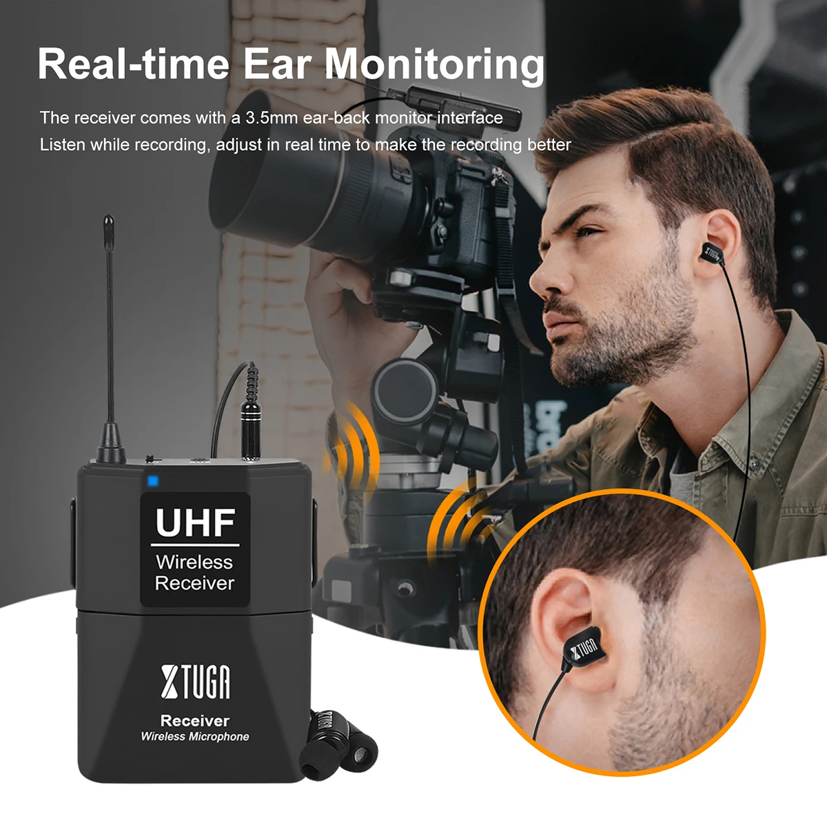 XTUGA CM7 UHF Wireless Headset Microphone Transmitter Receiver LED Digital Display Bodypack Transmitter for Teaching Live
XTUGA CM7 UHF Wireless Headset Microphone Transmitter Receiver LED Digital Display Bodypack Transmitter for Teaching Live