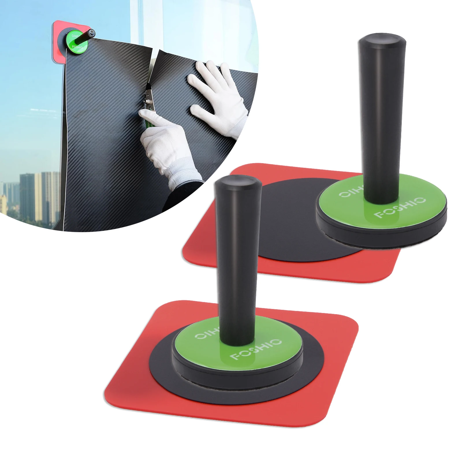FOSHIO зеленый автомобильный виниловый магнитный держатель, тонировочная пленка для окон, стеклянный захват, крепежные инструменты, аксессуары для позиционирования вывесок для рукоделия
FOSHIO зеленый автомобильный виниловый магнитный держатель, тонировочная пленка для окон, стеклянный захват, крепежные инструменты, аксессуары для позиционирования вывесок для рукоделия