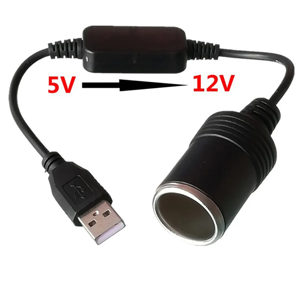 5V to 12V Car Cigarette Lighter Socket USB Converter Power Adapter Controller Plug Connector 35/120cm long
5V to 12V Car Cigarette Lighter Socket USB Converter Power Adapter Controller Plug Connector 35/120cm long