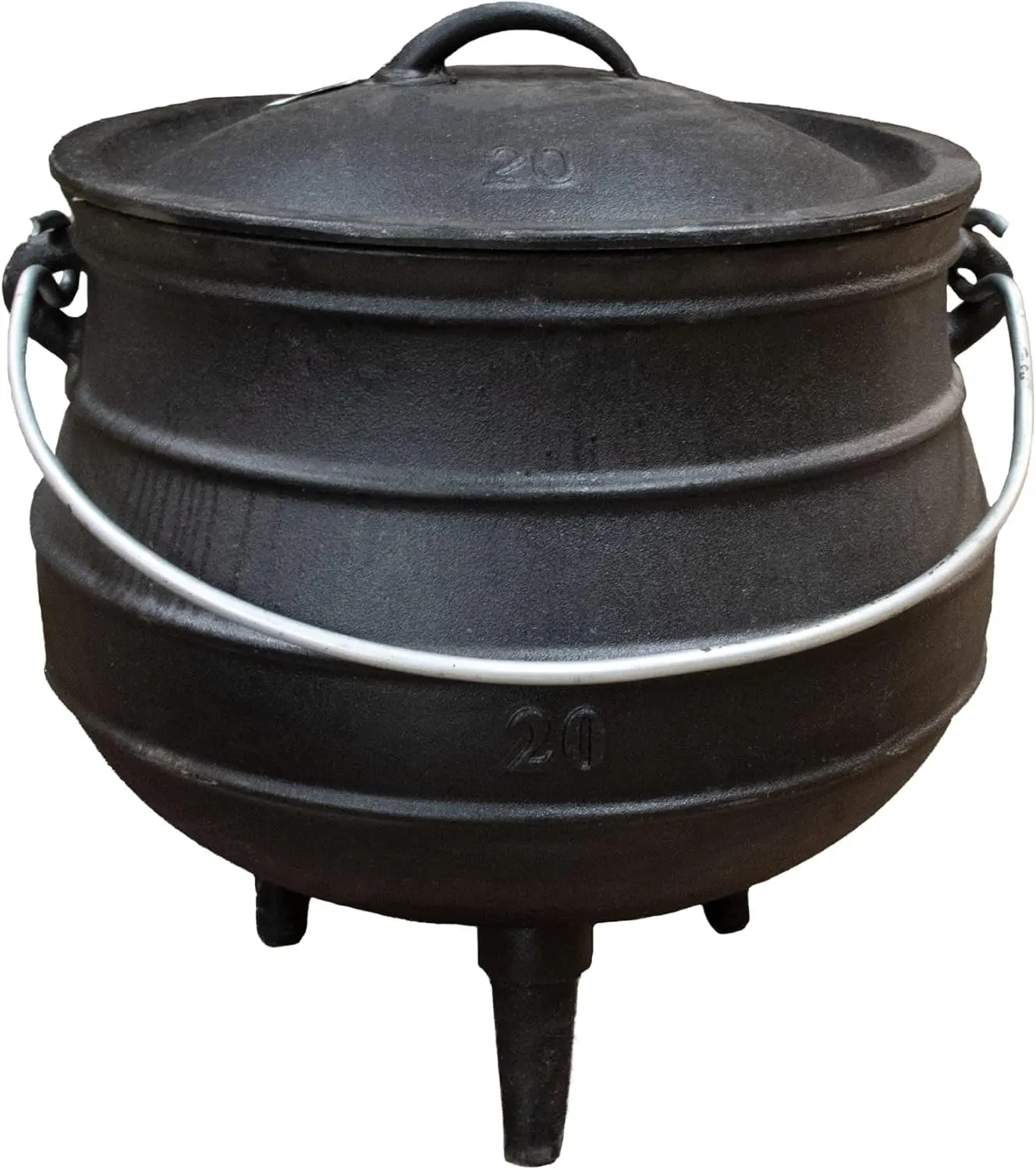 Campfire Cooking Kettle Pot - Cast Iron Potje Dutch Oven with 3 Legs and Lid, 19.25 inch, 14.75 Gallon
Campfire Cooking Kettle Pot - Cast Iron Potje Dutch Oven with 3 Legs and Lid, 19.25 inch, 14.75 Gallon