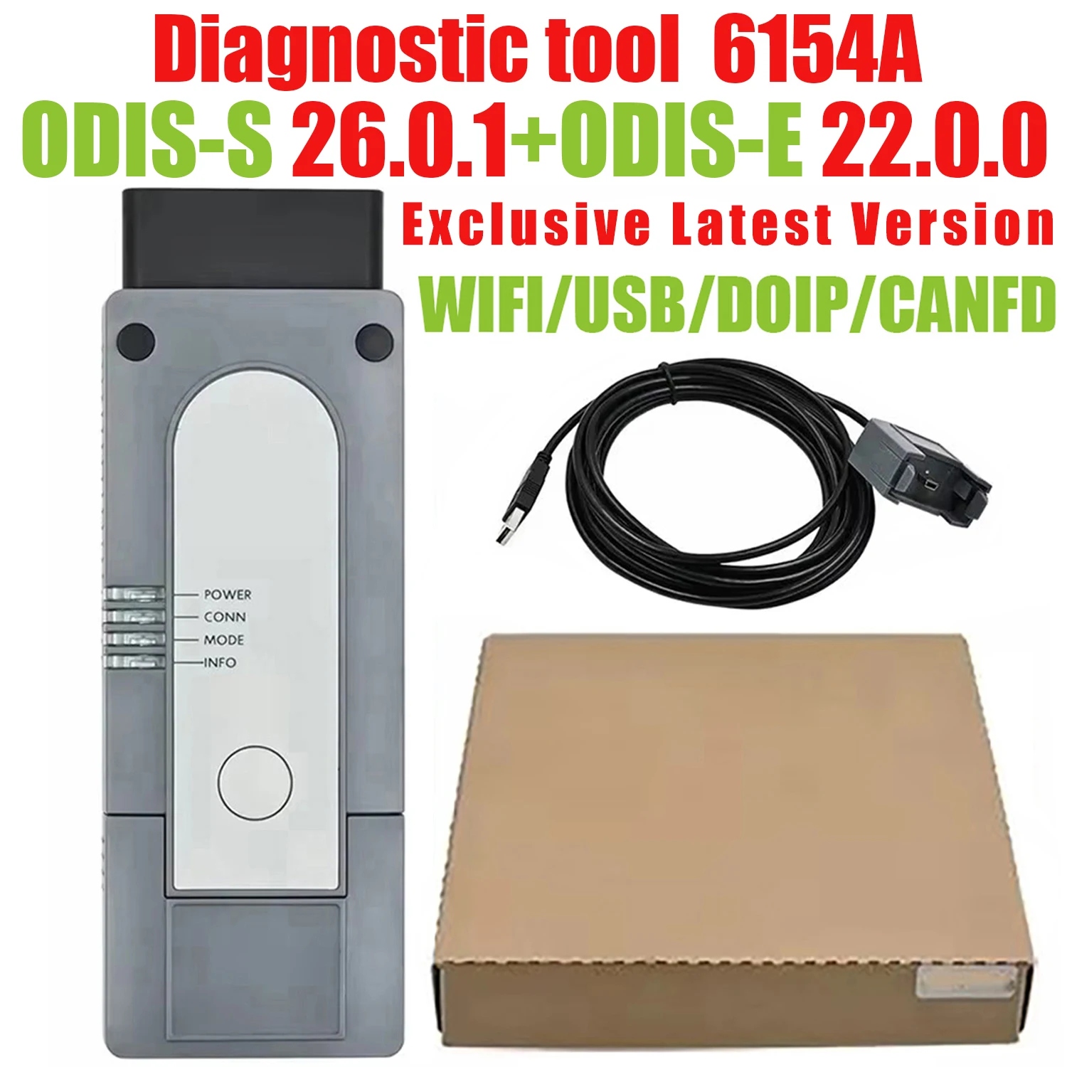 for 6154A WIFI for ODIS Scanner Support CAN FD and DoIP Protocol Car Diagnostic Scanner Full System Diagnostic Programming Tool
for 6154A WIFI for ODIS Scanner Support CAN FD and DoIP Protocol Car Diagnostic Scanner Full System Diagnostic Programming Tool