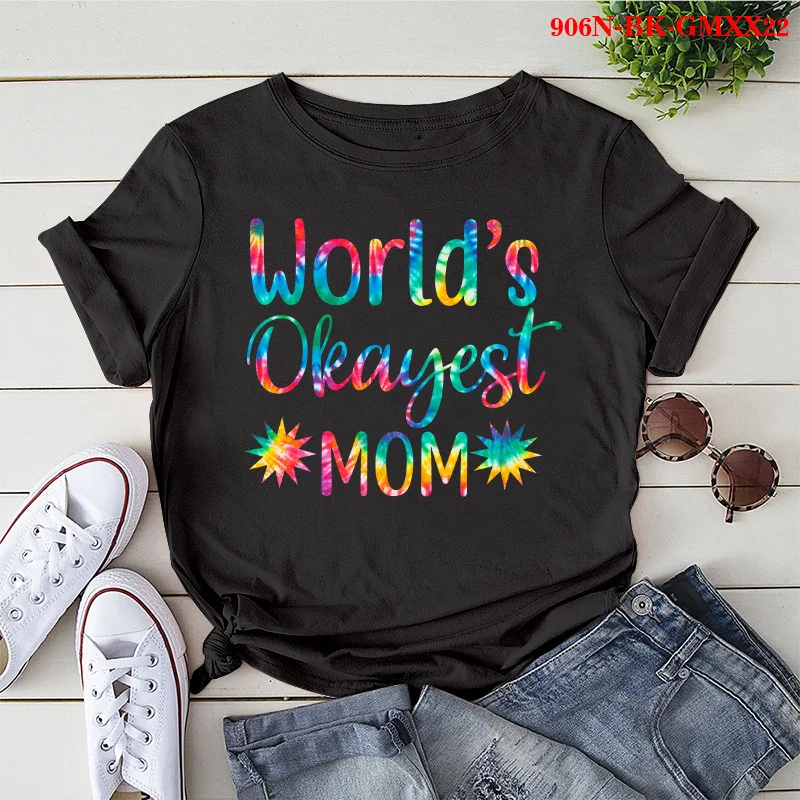 World's Oleayest Mom Flower Print Women T Shirt Short Sleeve O Neck Loose Women Tshirt Ladies Tee Shirt Tops Camisetas Mujer
World's Oleayest Mom Flower Print Women T Shirt Short Sleeve O Neck Loose Women Tshirt Ladies Tee Shirt Tops Camisetas Mujer