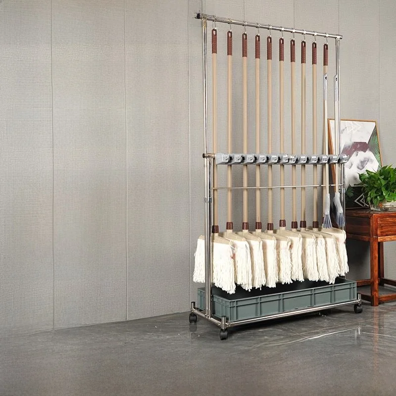 Commercial Stainl Steel Floor-Mounted Broom Holder Mop Ra Cleaning Tool Storage elf Durable Busin Use Organizer
Commercial Stainl Steel Floor-Mounted Broom Holder Mop Ra Cleaning Tool Storage elf Durable Busin Use Organizer