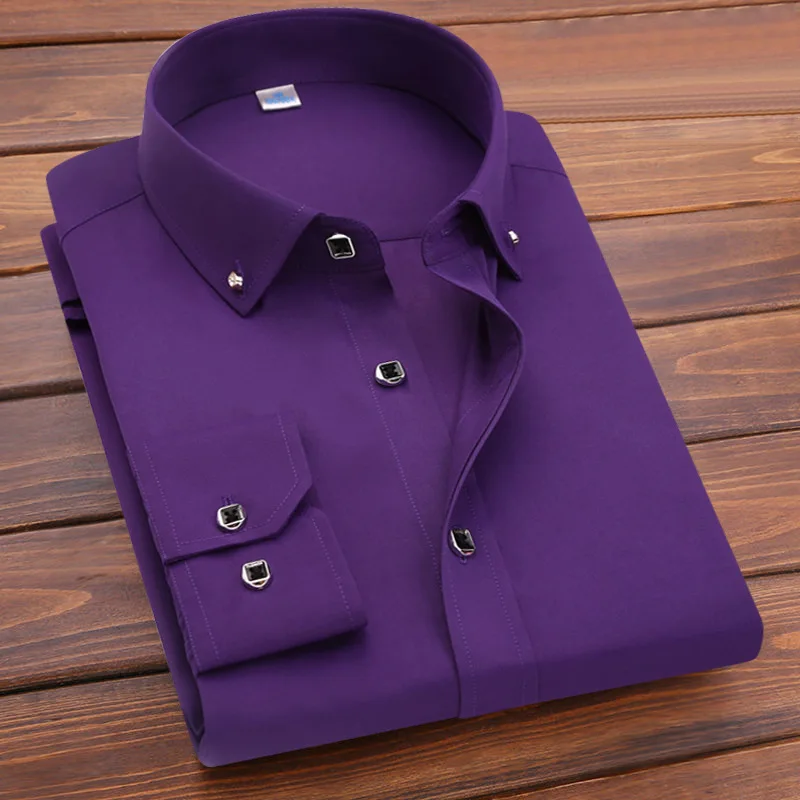 2023 Men's Professional Non-Ironing Slim Fit Business Drill Buckle Long Sleeve Wedding Shirt
2023 Men's Professional Non-Ironing Slim Fit Business Drill Buckle Long Sleeve Wedding Shirt