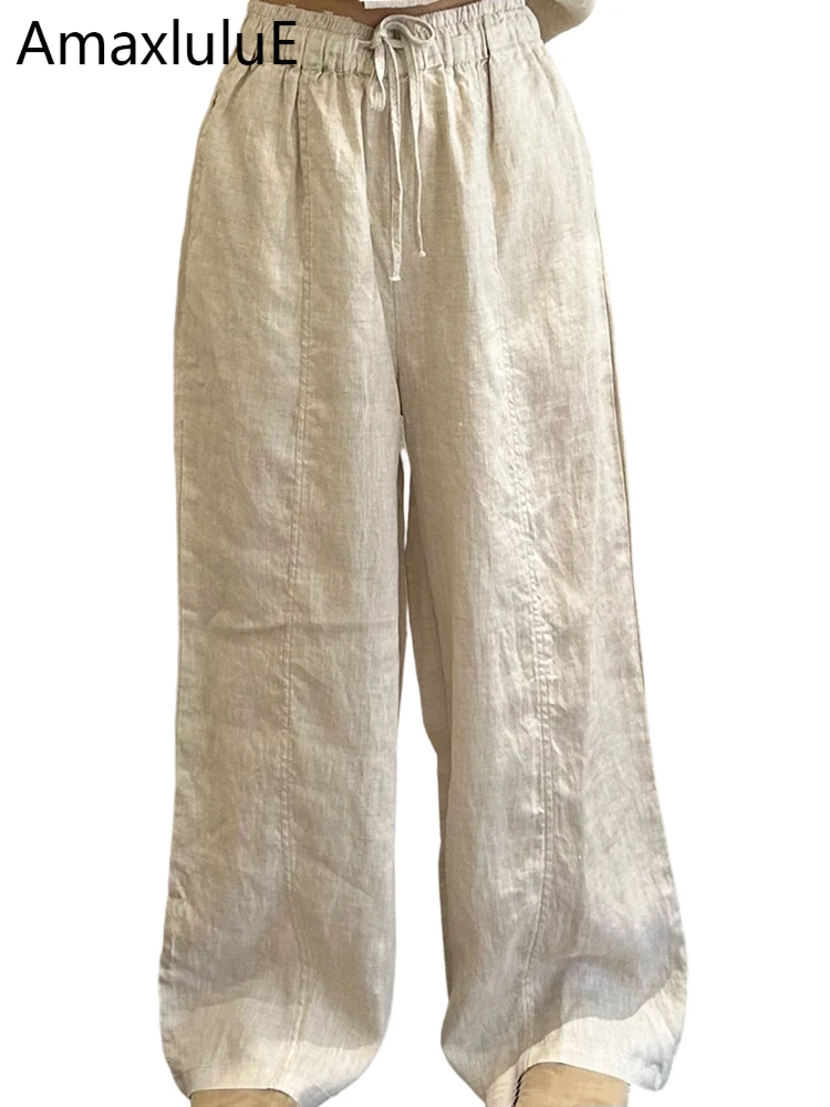 Amax LuluE Japanese Design Fashion Soild Pants Females Vintage Classic Cotton Linen Trousers Womens 2026 Summer Elegant Clothes
Amax LuluE Japanese Design Fashion Soild Pants Females Vintage Classic Cotton Linen Trousers Womens 2026 Summer Elegant Clothes