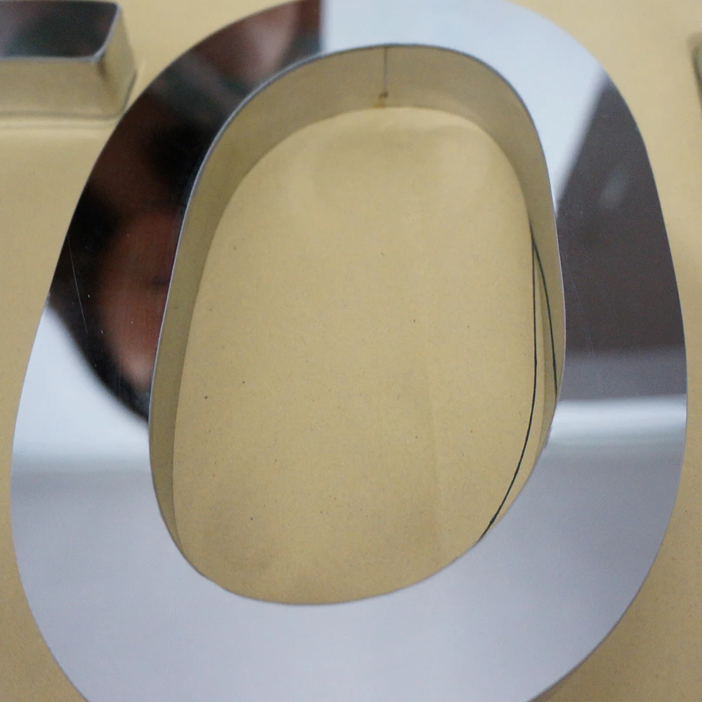 Personalized Stainless Steel Advertising NO Lighting Signage Custom Mirror/Polished Stainless Steel 3D Letter Signs
Personalized Stainless Steel Advertising NO Lighting Signage Custom Mirror/Polished Stainless Steel 3D Letter Signs
