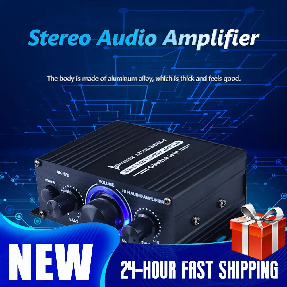 Аудиоусилитель AK-170 HiFi Stereo, 200Вт+200Вт, двухканальный, с RCA-входом, цифровой, для домашнего кинотеатра
Аудиоусилитель AK-170 HiFi Stereo, 200Вт+200Вт, двухканальный, с RCA-входом, цифровой, для домашнего кинотеатра