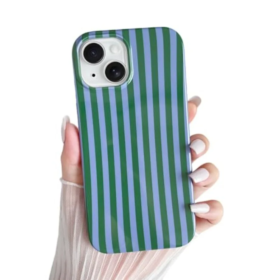 for iPhone 14 Case Cute Striped Phone Case Soft TPU Slim Shockproof Phone Cover for Women Girls, Green and Blue
for iPhone 14 Case Cute Striped Phone Case Soft TPU Slim Shockproof Phone Cover for Women Girls, Green and Blue