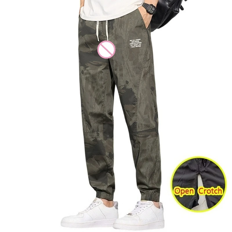 Men's Summer Breathable Open Crotch Casual Pnats Hidden Zipper Fast Dry Ankle-Length Leggings Outdoor Play Crotchless Pants
Men's Summer Breathable Open Crotch Casual Pnats Hidden Zipper Fast Dry Ankle-Length Leggings Outdoor Play Crotchless Pants