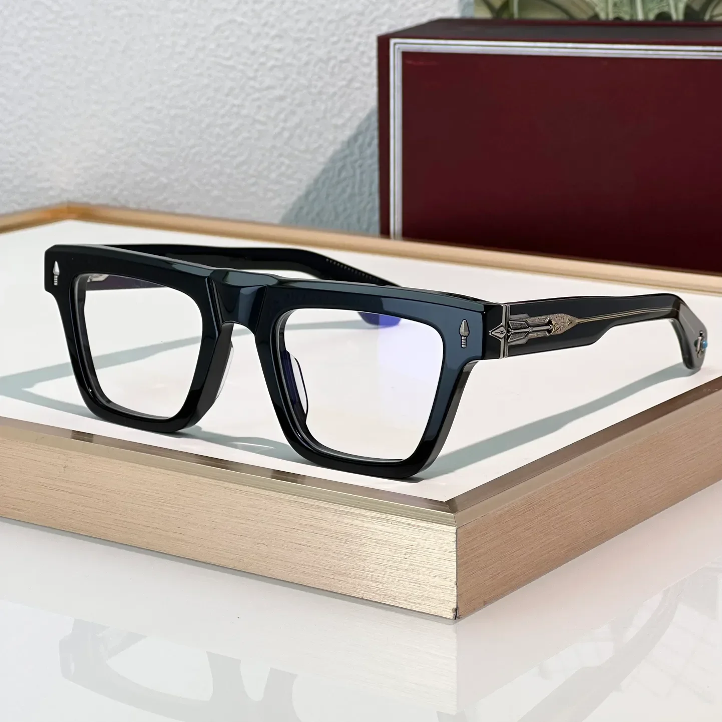 Optical Eyeglasses For Men and Women ALARAMIE Retro Style Anti-blue light lens plate Square Full Frame with box
Optical Eyeglasses For Men and Women ALARAMIE Retro Style Anti-blue light lens plate Square Full Frame with box