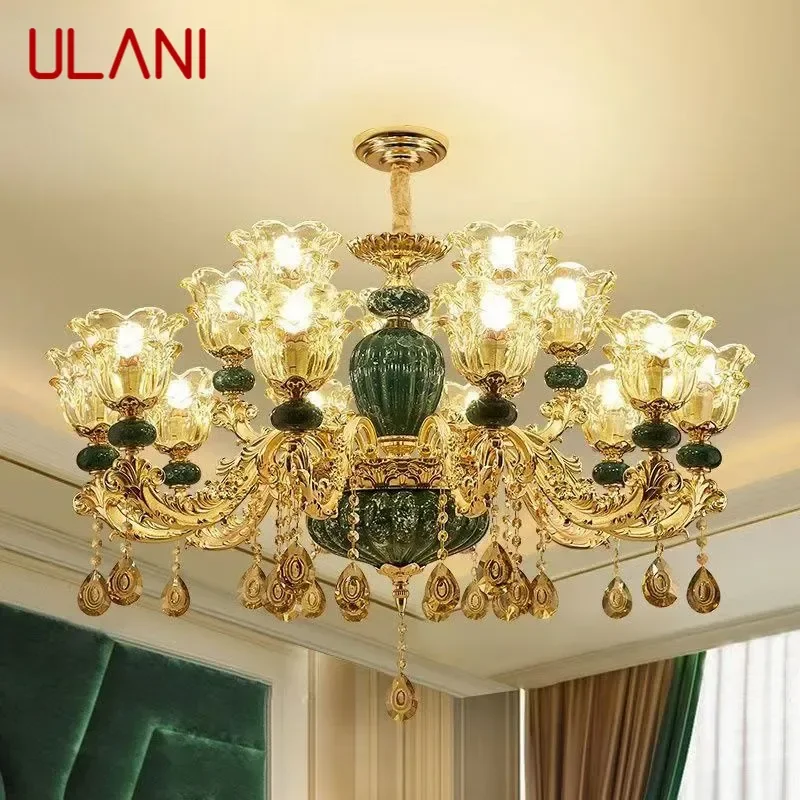 ULANI European Luxury Crystal Chandelier LED American Living Room Restaurant Bedroom Villa Hotel Clothing Store Pendent Lamp
ULANI European Luxury Crystal Chandelier LED American Living Room Restaurant Bedroom Villa Hotel Clothing Store Pendent Lamp