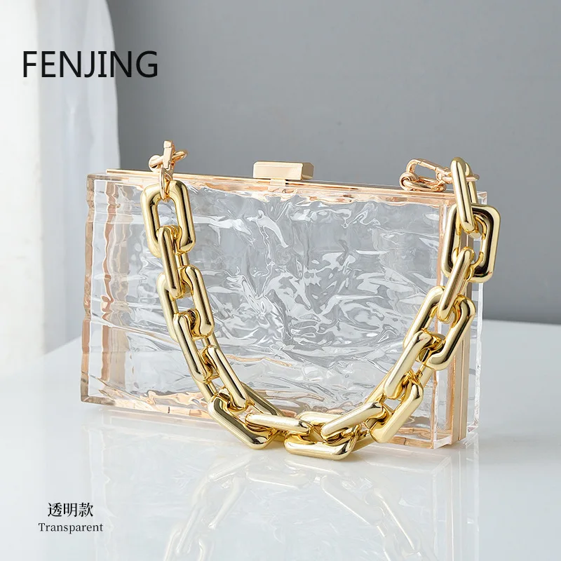 New Ice Cracks Acrylic Handbags Female Transparent Box Bags Fashion Candy Color Shoulder Crossbody Bags Luxury Designer Handbag
New Ice Cracks Acrylic Handbags Female Transparent Box Bags Fashion Candy Color Shoulder Crossbody Bags Luxury Designer Handbag
