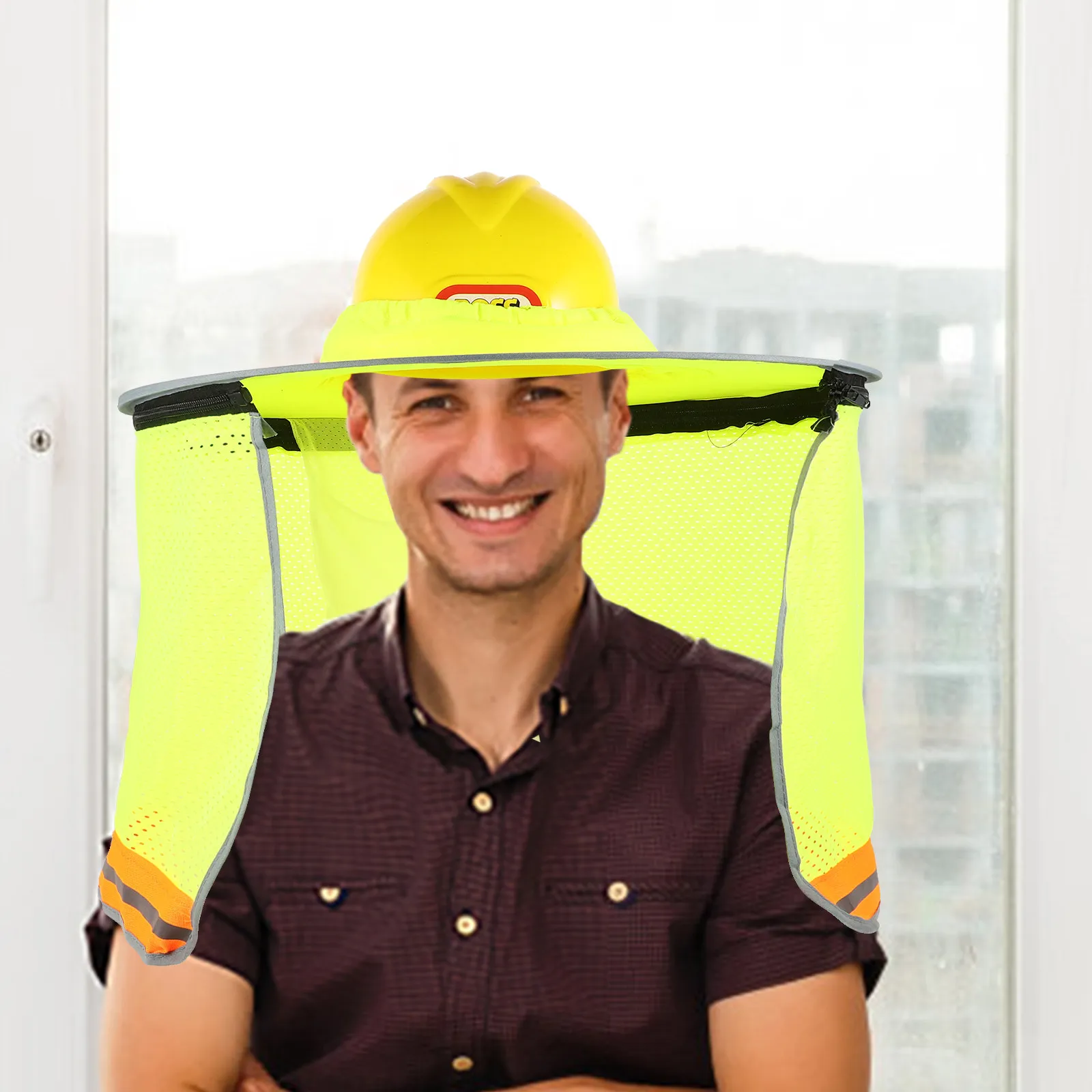 Hard Hat Sunshade Brim Neck Cover Bright Color Breathable Construction Safety Visor Uv Protection Outdoor Work
Hard Hat Sunshade Brim Neck Cover Bright Color Breathable Construction Safety Visor Uv Protection Outdoor Work