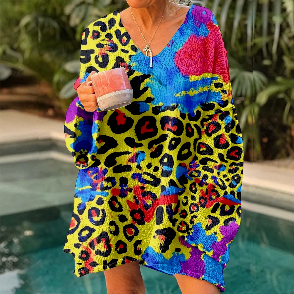 Autumn Winter Knitted sweaters leopard Women's Oversized Sweaters 2025 Lightweight Pullover Trendy Soft Y2k jumpers for girls
Autumn Winter Knitted sweaters leopard Women's Oversized Sweaters 2025 Lightweight Pullover Trendy Soft Y2k jumpers for girls