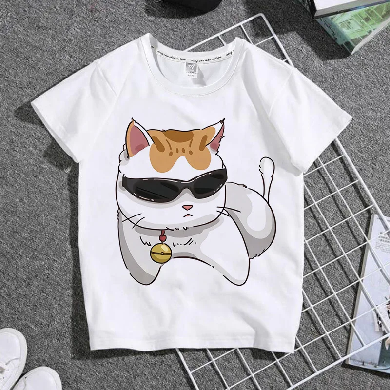 Summer Cute Cat Print Children's Casual T-shirt round Neck Short Sleeve Kids Shirt Student Clothing
Summer Cute Cat Print Children's Casual T-shirt round Neck Short Sleeve Kids Shirt Student Clothing