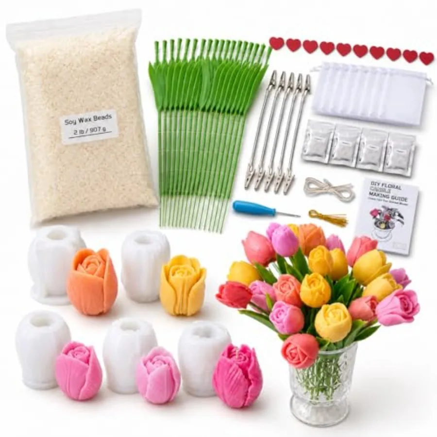Home Tulip Candle Making Kit, Make Exquisite Handmade Gifts with Complete Supplies
Home Tulip Candle Making Kit, Make Exquisite Handmade Gifts with Complete Supplies