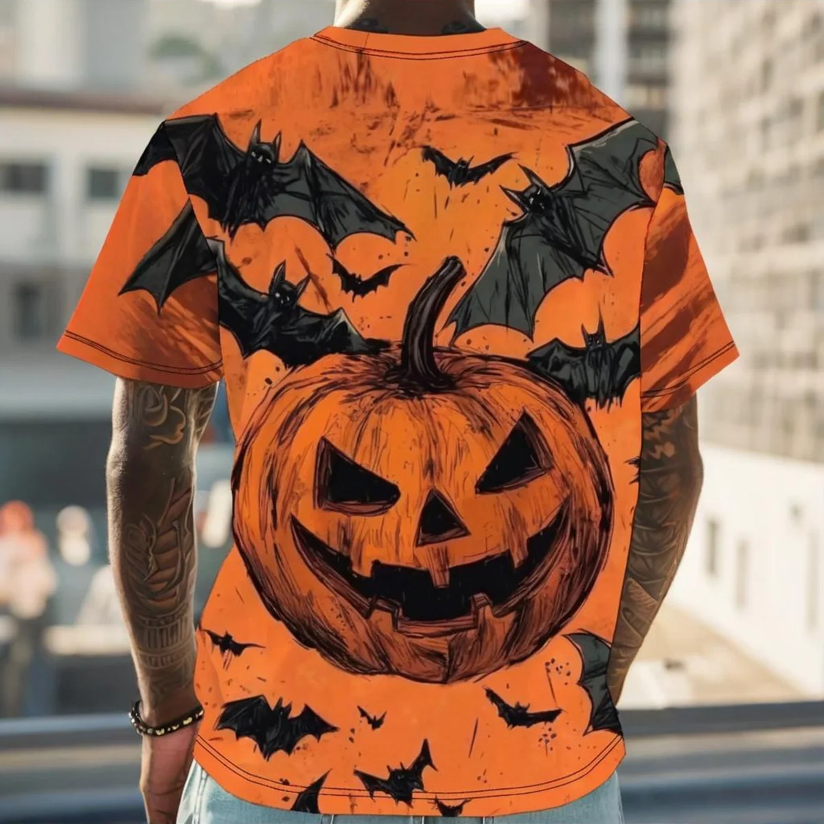 Мужские и женские футболки с 3D принтом, тематические футболки с короткими рукавами для семейной вечеринки на Хэллоуин, одежда унисекс с круглым вырезом
Мужские и женские футболки с 3D принтом, тематические футболки с короткими рукавами для семейной вечеринки на Хэллоуин, одежда унисекс с круглым вырезом