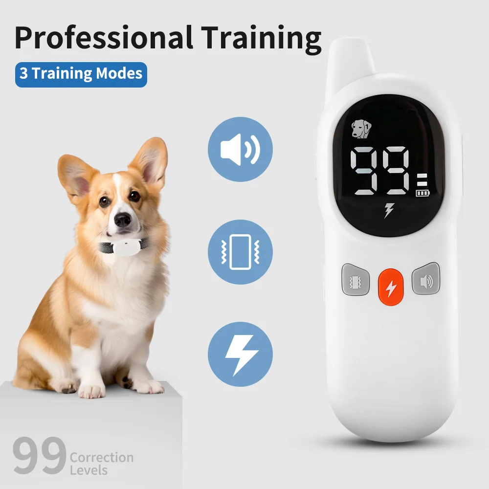 Electric Shocker Anti-barking Dog Collar Adjustable Dog Training Collar 3 Training(Buzzer Vibration Electric Shock)Dog Accessory
Electric Shocker Anti-barking Dog Collar Adjustable Dog Training Collar 3 Training(Buzzer Vibration Electric Shock)Dog Accessory
