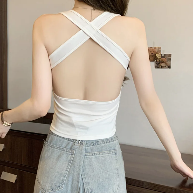 2025Summer Inner Wear Outer Wear Niche Chic Spicy Girl Sleeveless Top Backless Wide Strap Camisole Women
2025Summer Inner Wear Outer Wear Niche Chic Spicy Girl Sleeveless Top Backless Wide Strap Camisole Women
