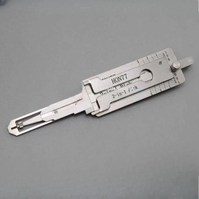 1P Picklock 2 in 1 HON77 Locksmith Tool Lishi HON77 2in1 Decoder and Pick Is Designed for Honda Motorcycles [HS 4 Track External
1P Picklock 2 in 1 HON77 Locksmith Tool Lishi HON77 2in1 Decoder and Pick Is Designed for Honda Motorcycles [HS 4 Track External