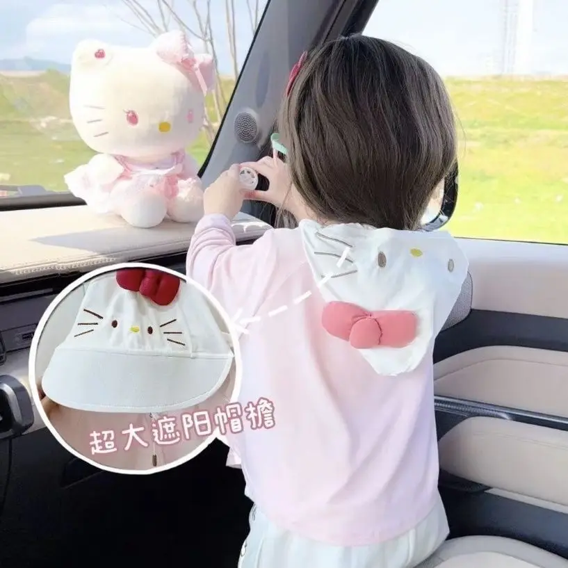 Солнцезащитная одежда Sanrio Ice Silk с широким козырьком и защитой от ультрафиолета, летняя куртка с капюшоном с рисунком Hello Kitty Cinnamoroll
Солнцезащитная одежда Sanrio Ice Silk с широким козырьком и защитой от ультрафиолета, летняя куртка с капюшоном с рисунком Hello Kitty Cinnamoroll