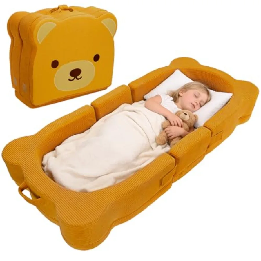 Toddler Travel Bed PortableandFoldable Toddlers Floor Beds Bear Style Soft Foam Crib for Baby and Kid Washable Cover Toddler Co
Toddler Travel Bed PortableandFoldable Toddlers Floor Beds Bear Style Soft Foam Crib for Baby and Kid Washable Cover Toddler Co