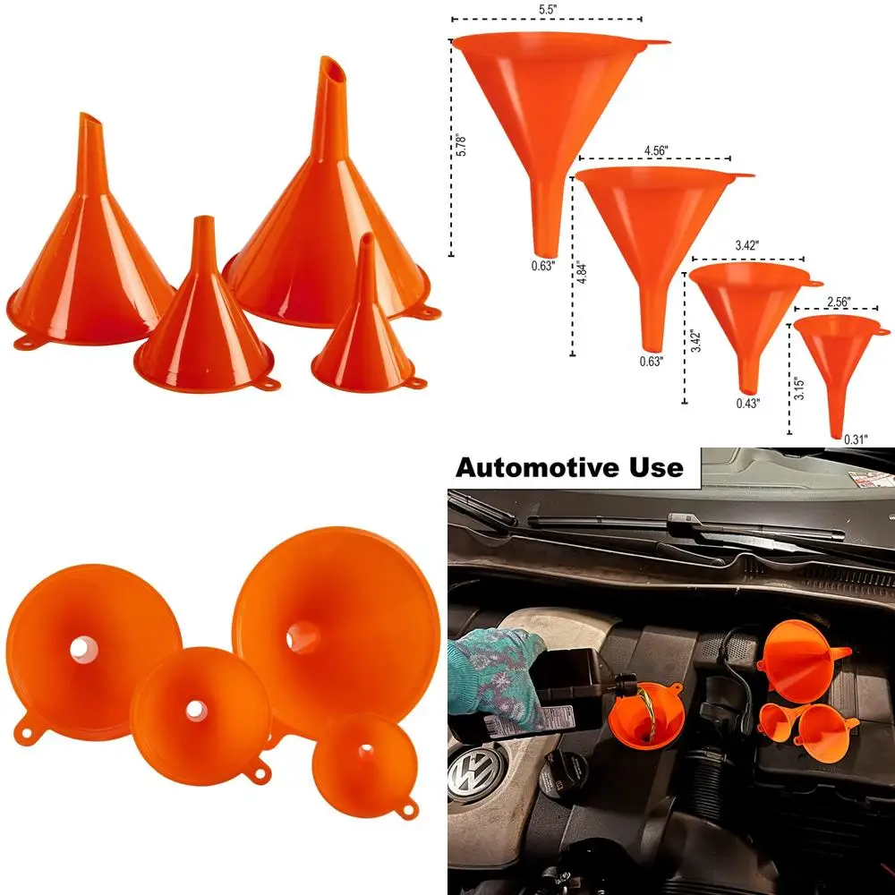 plastic funnel for automotive use - kitchen funnels for filling bottles, jars, containers or lab use - oil funnel for gas, car o
plastic funnel for automotive use - kitchen funnels for filling bottles, jars, containers or lab use - oil funnel for gas, car o