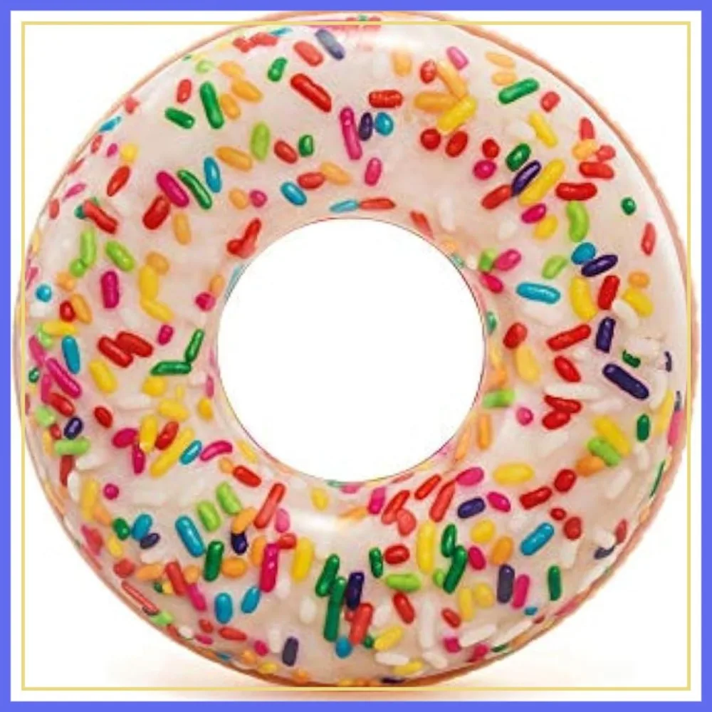 Inflatable Sprinkle Donut Tube for Pool Fun
Inflatable Sprinkle Donut Tube for Pool Fun