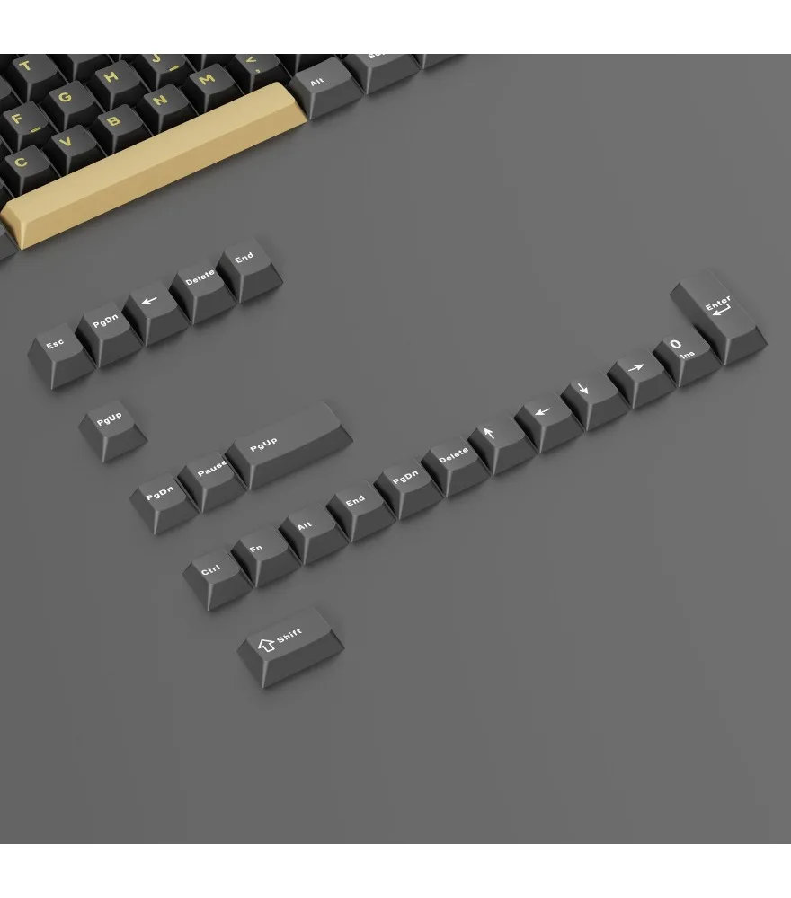 Obsidian black PBT mechanical keyboard keycap Long-term use 128-key full-key customized keycap
Obsidian black PBT mechanical keyboard keycap Long-term use 128-key full-key customized keycap