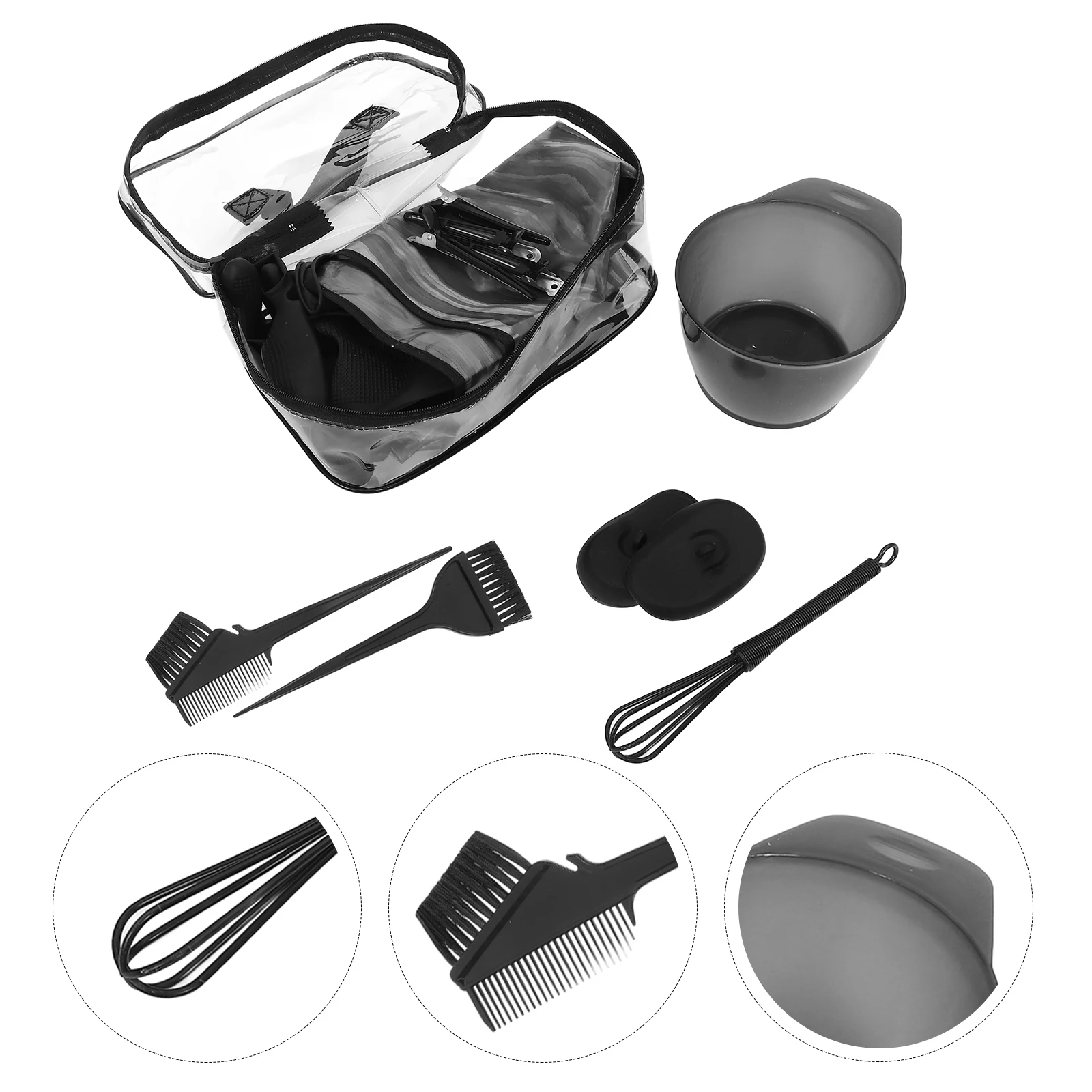 1 set Dyeing Tool Set Household Coloring Supplies Salon Coloring Kit For Long Short Curly Hair Brush Bowl Cape Hair Dye
1 set Dyeing Tool Set Household Coloring Supplies Salon Coloring Kit For Long Short Curly Hair Brush Bowl Cape Hair Dye