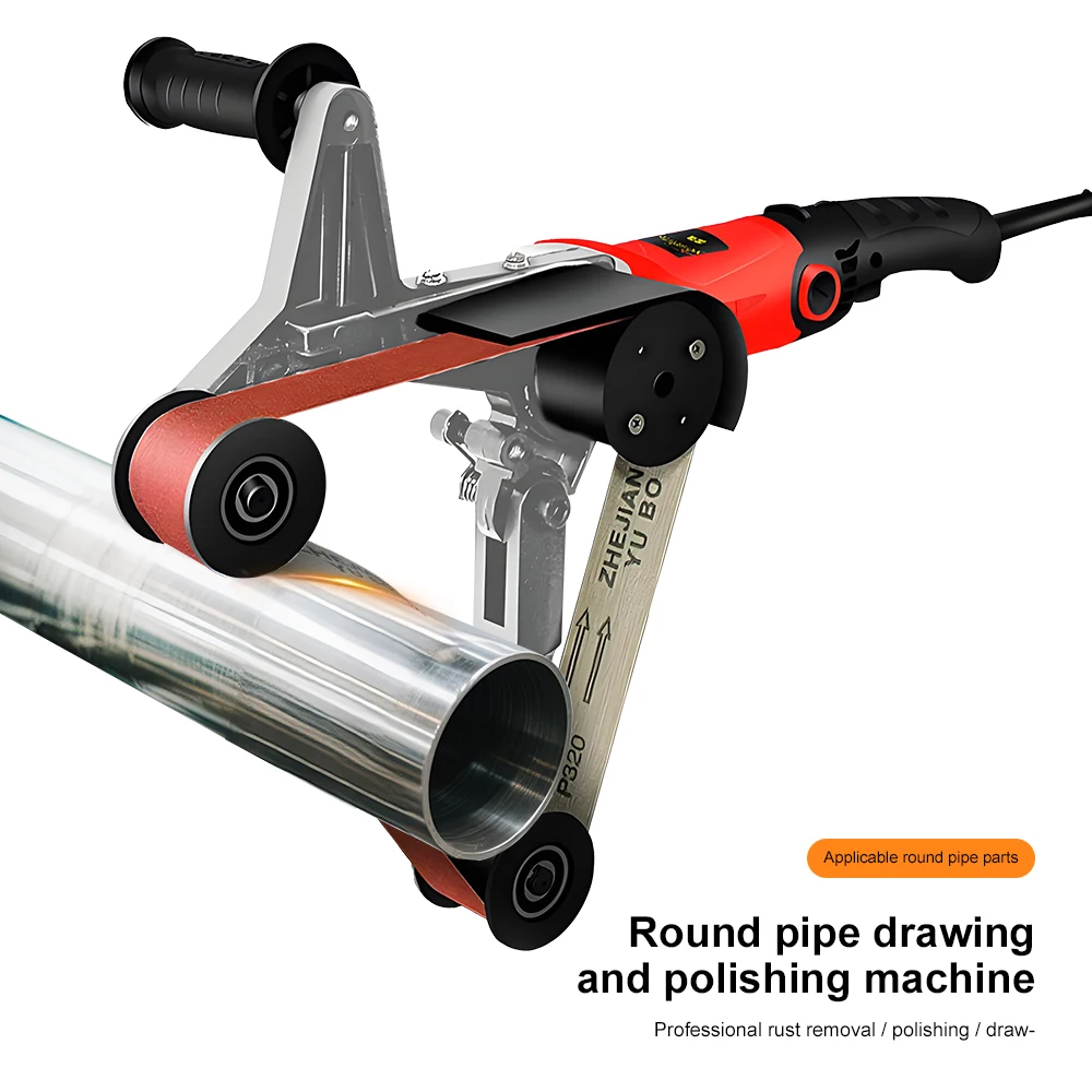 Electric Angle Grinder Pipe Polishing Machine Round Tube Sanding Tool for Metal Rust Removal, Polishing & Surface Drawing
Electric Angle Grinder Pipe Polishing Machine Round Tube Sanding Tool for Metal Rust Removal, Polishing & Surface Drawing