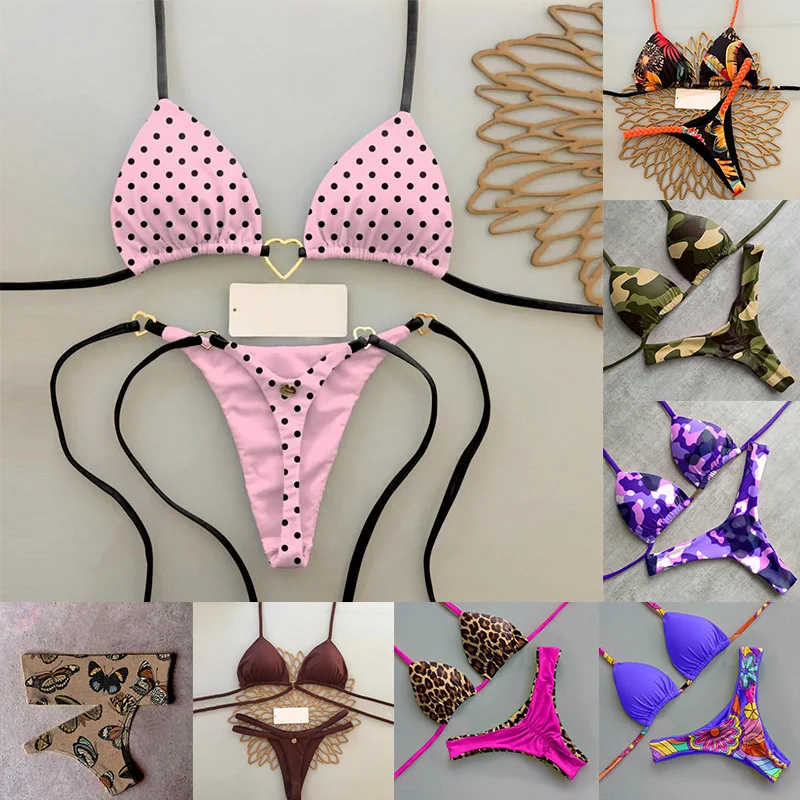 Spring and summer new ladies with chest pad beach style sexy thong bikini
Spring and summer new ladies with chest pad beach style sexy thong bikini