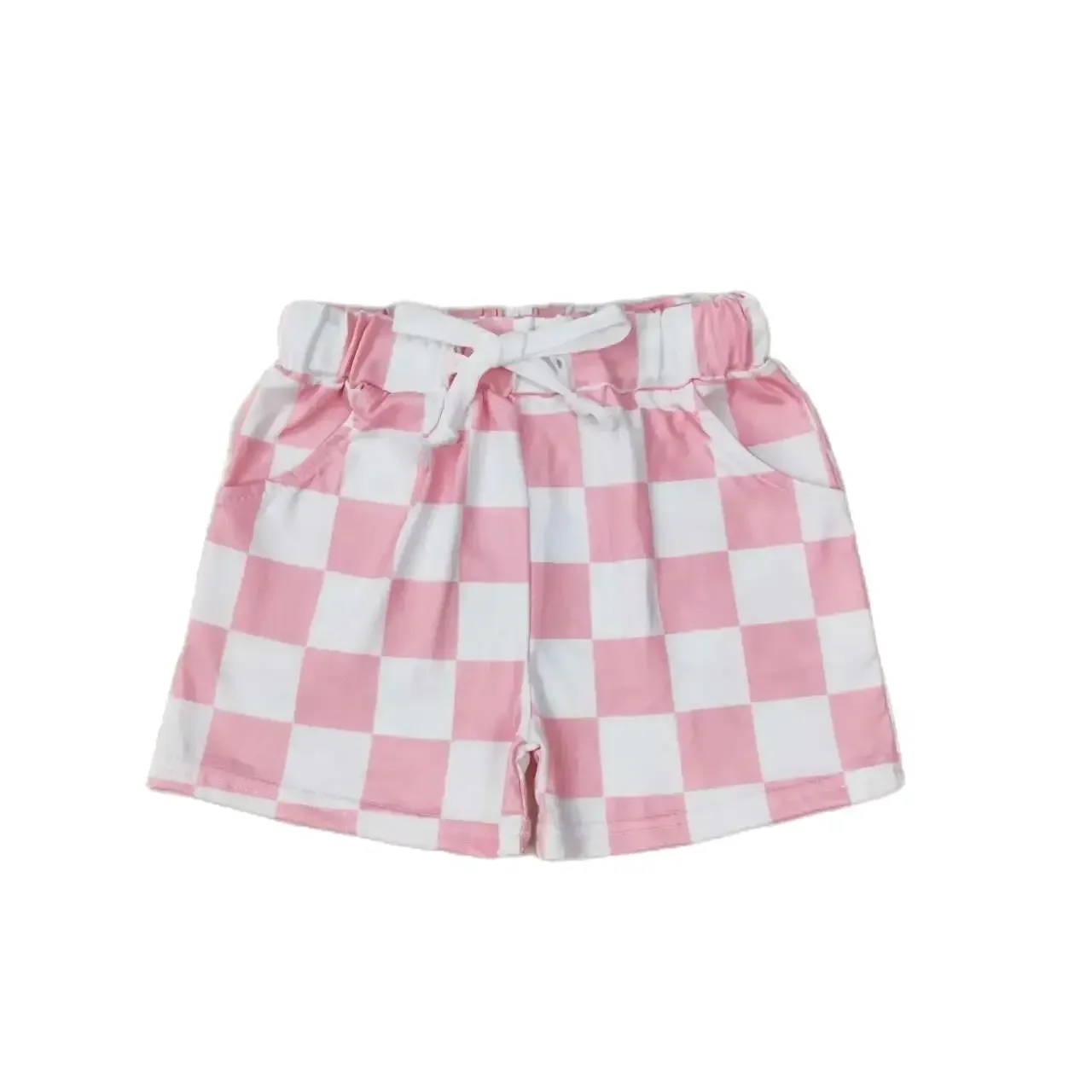SS0258 Fashionable And Comfortable Girls Shorts Pink And White Plaid Print With Shorts Children Clothes
SS0258 Fashionable And Comfortable Girls Shorts Pink And White Plaid Print With Shorts Children Clothes