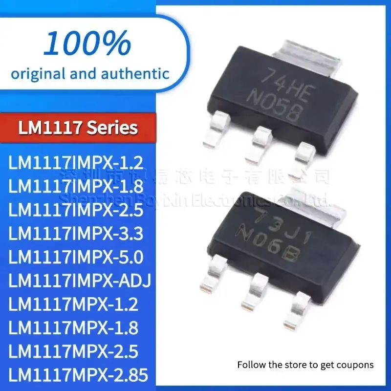 1-5PCS quality assurance LM1117IMPX/IMP/MPX/MP-2.5/3.3/5.0/2.85/ADJ/1.8/1.2/NOPB quality assurance
1-5PCS quality assurance LM1117IMPX/IMP/MPX/MP-2.5/3.3/5.0/2.85/ADJ/1.8/1.2/NOPB quality assurance