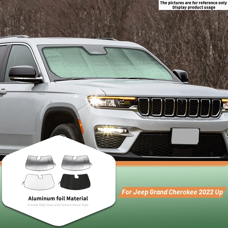 For Jeep Grand Cherokee 2022 Up Car Front Windshield Sunshade UV Protective Cover Interior Accessories
For Jeep Grand Cherokee 2022 Up Car Front Windshield Sunshade UV Protective Cover Interior Accessories