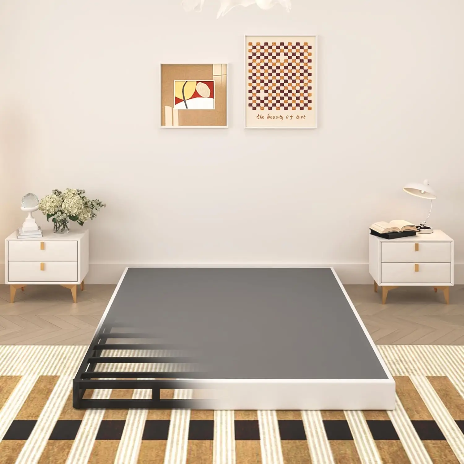 5 Inch Box Spring Full Size Bed, Heavy Duty Metal Mattress Foundation, 3000 lbs Capacity, Low Profile, Noise-Free
5 Inch Box Spring Full Size Bed, Heavy Duty Metal Mattress Foundation, 3000 lbs Capacity, Low Profile, Noise-Free
