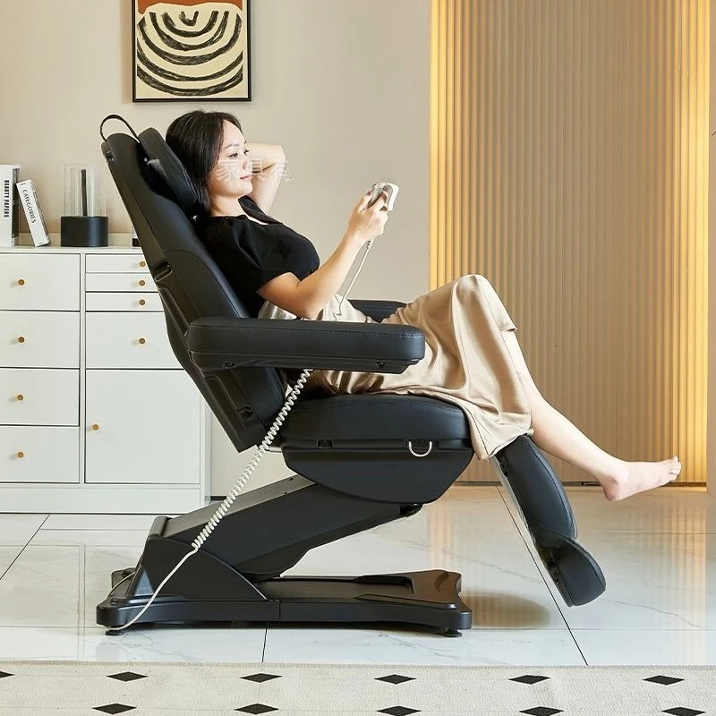 Электрическое косметологическое кресло с регулировкой положения сиденья и спинки, кушетка для стоматологического осмотра с подогревом и функцией микро-финализации.
Электрическое косметологическое кресло с регулировкой положения сиденья и спинки, кушетка для стоматологического осмотра с подогревом и функцией микро-финализации.