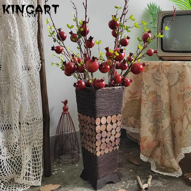 Retro Wood Floor Vase & Bamboo Chinese Floor Vase Big Living Room Flower Pot Home Decoration Floor Vase Tall Grand Vase K389
Retro Wood Floor Vase & Bamboo Chinese Floor Vase Big Living Room Flower Pot Home Decoration Floor Vase Tall Grand Vase K389