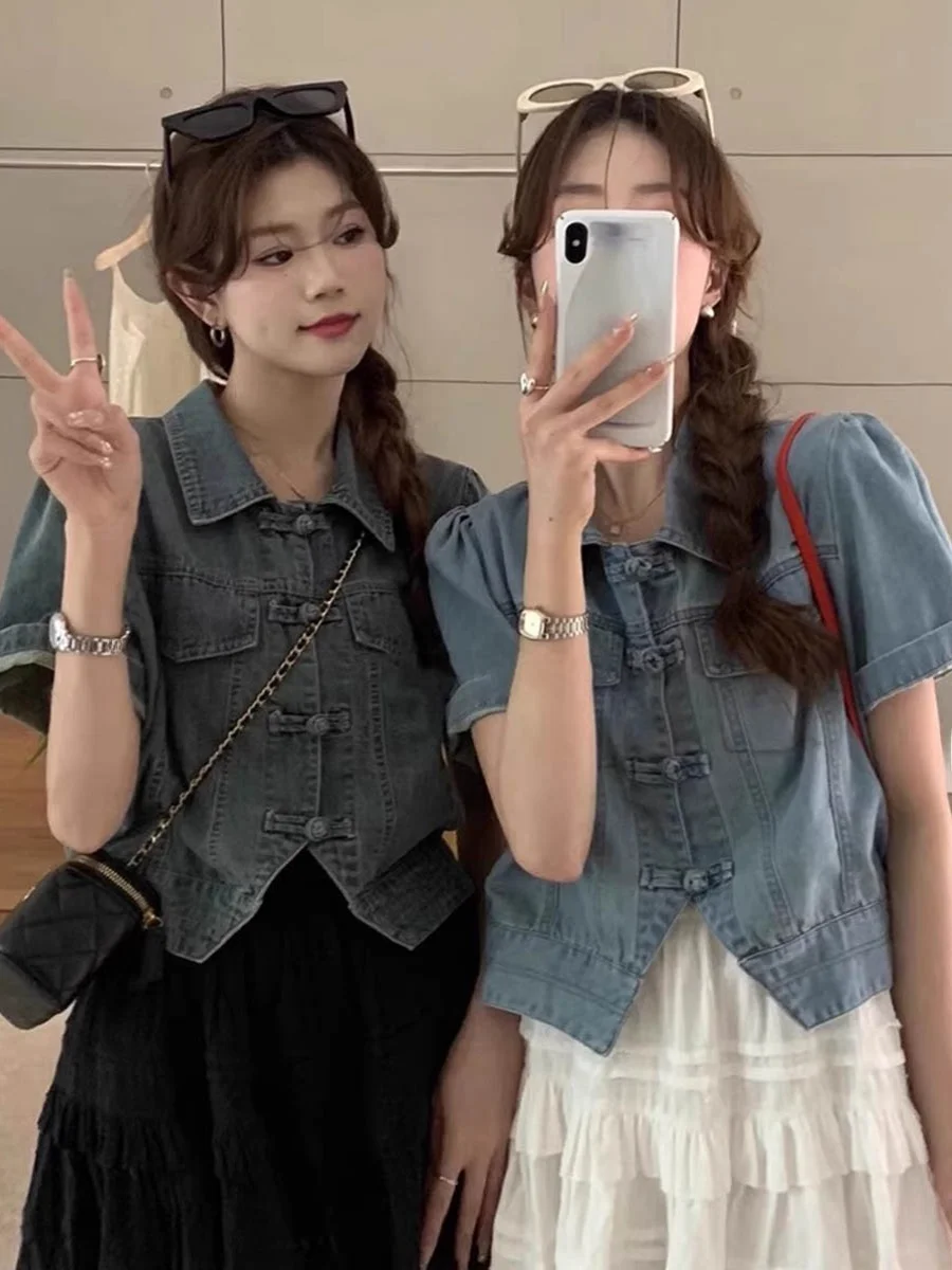 Новый китайский Sle Casual ort Sve Denim irt Женский летний топ на пуговицах Ne ort Пальто Ele Faion Верхняя одежда
Новый китайский Sle Casual ort Sve Denim irt Женский летний топ на пуговицах Ne ort Пальто Ele Faion Верхняя одежда