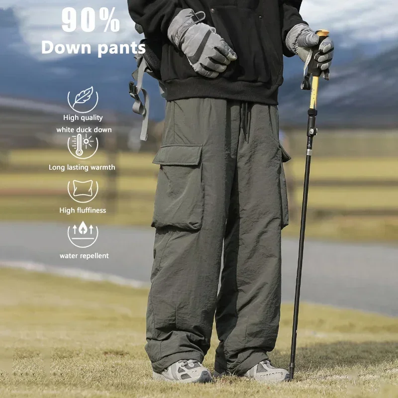 TFETTERS Brand 90 Velvet Down Pants Man Autumn Winter New Thickened Watertight Warm Mens Trousers Outdoors Mountain Climbing
TFETTERS Brand 90 Velvet Down Pants Man Autumn Winter New Thickened Watertight Warm Mens Trousers Outdoors Mountain Climbing