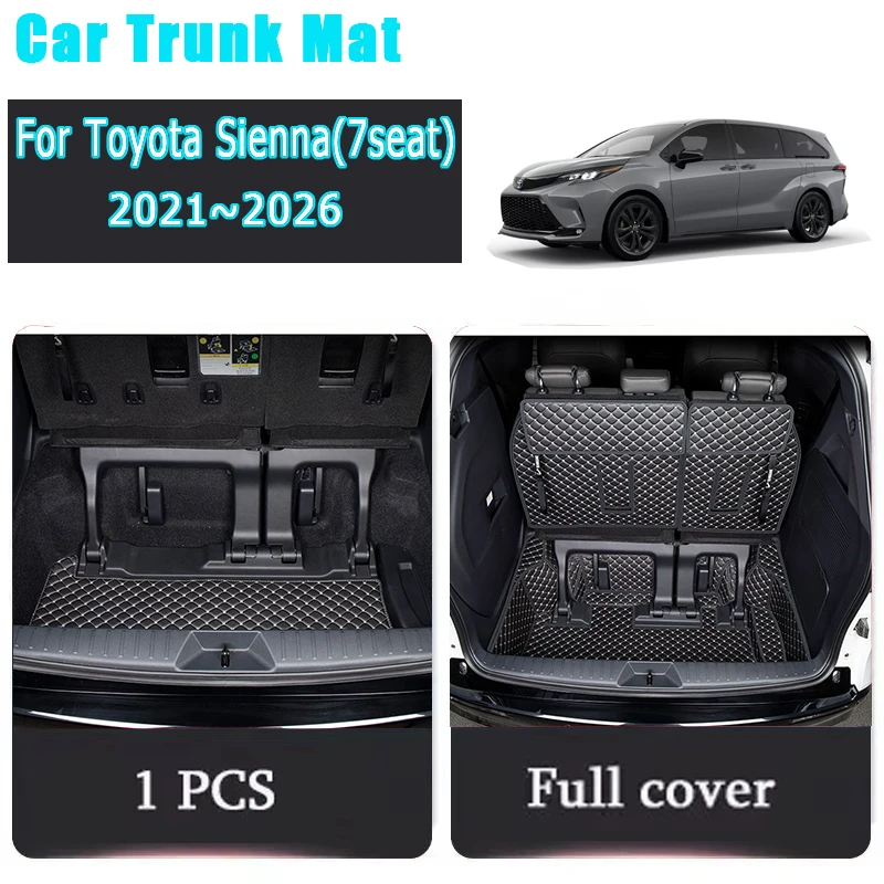 Автомобильный коврик в багажник для Toyota Sienna Granvia XL40 2021 2022 2023 2024 2025 2026 7-местный антигрязный коврик для багажника, автомобильные аксессуары
Автомобильный коврик в багажник для Toyota Sienna Granvia XL40 2021 2022 2023 2024 2025 2026 7-местный антигрязный коврик для багажника, автомобильные аксессуары