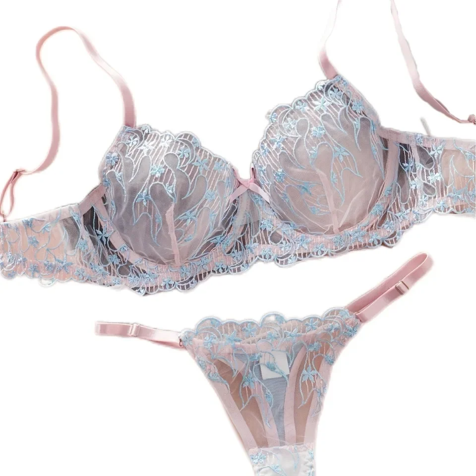 New French Western Women Bra Embroidery Floral Blue Transparent Sexy Lingerie Sets Erotic Intimates Sexy Lingerie Set
New French Western Women Bra Embroidery Floral Blue Transparent Sexy Lingerie Sets Erotic Intimates Sexy Lingerie Set