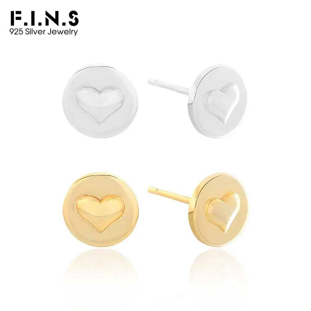 F.I.N.S Minimalist S925 Sterling Silver Earrings Small Geometric Round Heart Piercing Ear Fine Jewelry Prevent Allergic Gifts
F.I.N.S Minimalist S925 Sterling Silver Earrings Small Geometric Round Heart Piercing Ear Fine Jewelry Prevent Allergic Gifts