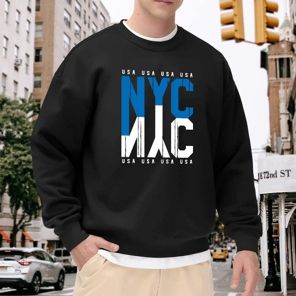 Men's Black Crew Neck Loose Sweatshirt with Letter Print, Street Fashion Brand Top, American Casual Style, Versatile for Everyday Wear and Sports, Comfortable and Soft
Men's Black Crew Neck Loose Sweatshirt with Letter Print, Street Fashion Brand Top, American Casual Style, Versatile for Everyday Wear and Sports, Comfortable and Soft